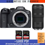Canon EOS R7 + RF 100-400mm IS + 2 SanDisk 128GB Extreme PRO UHS-II SDXC 300 MB/s + Guide PDF ""20 techniques pour r?ussir vos photos