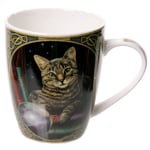 Puckator Lisa Parker Fortune Teller Cat Porcelain Mug, Tea Coffee Hot Drinks Microwave & Dishwasher Safe Height 10cm Width 12cm Depth 8.5cm 300ml Capacity