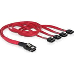 Multilane SAS-kabel SFF-8087 till 4xSATA 1m