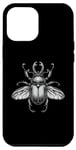 Coque pour iPhone 13 Pro Max Conception artistique d’insectes coléoptères pour hommes et