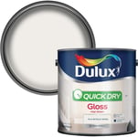 Dulux Quick Dry Gloss Paint For Wood And Metal - Pure Brilliant White 2.5 Litre