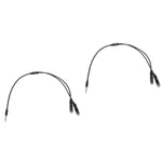 2 To Earphone Extension Cord Audio Splitter Cable Headphones