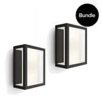 Philips Hue - 2x Impress Vägglykta Utomhus - White & Color Ambiance - Paket