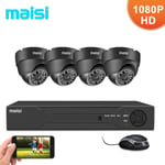 1080P HD CCTV Security System Kit 4CH DVR Home Surveillance IR-Cut Motion Camera