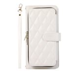 Zipper Flip Phone Case Lommebokveske med kredittkortspor Samsung S21 Plus