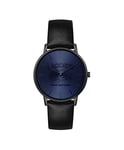 Lacoste Analogue Quartz Watch for Men with Black Leather Strap - 2011213