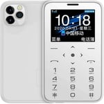 JJA BROS Soyes 7S+ Mobile Phone, World Smallest, Large Button, Ultra Slim Cellphone, Unlocked GSM, Support 2G Sim Network, Camera (White)