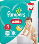 Pampers Baby-Dry Nappy Pants Size 4, 23 Nappies