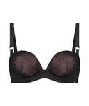 Hunkemöller Soutien-gorge rembourré Antonia à armatures, Caviar, 95C