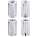 4st 3x AA till D storlek Cell Batteriomvandlare Switcher Adapter