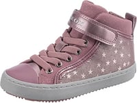 Geox Girl's J Kalispera Girl I Sneakers, Dk Pink, 9 UK