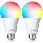 Euritecsa - Ampoule Intelligente Wifi Led Smart Bulb E27, 10W rgbcw Ampoule Connectee Alexa, Compatible avec Alexa/Google Home, Ampoule Dimmable