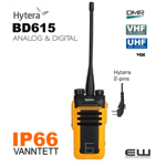 Hytera BD615 Håndholdt radio (VHF, UHF, IP66, DMR)