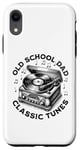 iPhone XR Old School Dad Father's Day Vinyl Records Player Retro Gifts Case