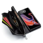 samsung Samsung Note 20 Ultra Zipper Wallet Case Black