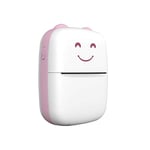 MEITING Portable Mini Thermal Printer Image, 58mm Mini Wireless USB Rechargeable Photo Instant Printer, Portable Handheld POS Image Photo Printer for Smartphone (W-Pink)