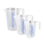"Mätkannor 3-delars kit 0.5, 1, 2 liter"