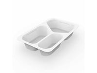 Bricka 3-Rum 1/4 Gn 210/380/500 Ml 265X162x45 Mm Pp Vit,225 St/Krt