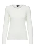 Selected Femme Slfanna Ls Crew Neck Tee S Noos Vit
