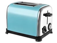 Kalorik Toaster stainless steel 2 Slice 950W Classic wide slot TO 48771 AQUA BLU