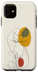 Coque pour iPhone 11 Minimalistic Cat Drawing Lines Phone Cover