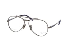 Ray-Ban Aviator Titanium RX 8225V 1238, including lenses, AVIATOR Glasses, UNISEX