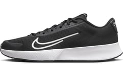 Nike Men's M Vapor Lite 2 Hc Tennis Shoe, Black White, 5.5 UK