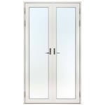 SP Fönster Parfönsterdörr Balans Helglasad Aluminium Pardörr 3-Glas 200x220 Hö