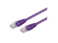 Nätverkskabel Cat 5E, U/Utp, Violett, 3 M