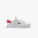 Lacoste Sneakers Ziane Platform femme en cuir Taille 39.5 Blanc/rose