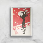 Space Seed Giclee - A4 - White Frame