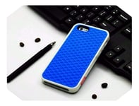 Waffle Case For iPhone XS X 10 8 7 6 6S 5 5s 7 plus SE Cover Soft Rubber Silicone Waffle Shoe Sole Mobile Phone Funda-blue-For iPhone Xr