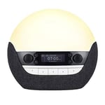 Lumie Radio Bodyclock Luxe 750Dab Réveil lumineux avec radio DAB, hautparleur Bluetooth et peu de lumière bleue pour temps de sommeil