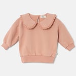 Cozmo Soft-Touch Ruffle Baby Collegegenser Pink | Rosa | 18 months