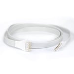 Spacer Extension Cable | for Philips Hue Lightstrip Plus V3 | Upto 10m/30' (2m, Flat White)