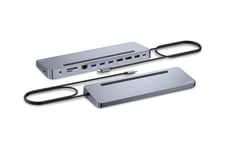 i-Tec - dockingstation - USB-C / USB4 / Thunderbolt 3 / Thunderbolt 4 - 11-slot - HDMI, 2 x DP - 1GbE
