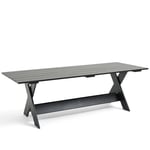 Crate matbord svart furu 230x90 cm