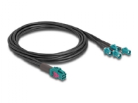 Delock - Antennekabel - mini FAKRA Z connector quad (hann) til FAKRA Z-kobling (hann) - 1 m - RAL 5021, vannblå