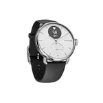 Withings Scanwatch - Hybrid Smartwatch with ECG, Heart Rate, SPO2 and Sleep Tracking, Sport Smartwatch, Pedometer Smartwatch with Charger - 38mm - White
