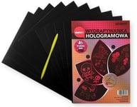 Hologram-Skrapblock A5 Rosa