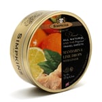 Simpkins Travel Sweets - Mandarin & Lime with Ginger 175g Tin