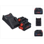 Bosch - Kit de démarrage 2x batterie ProCORE 18 v 5,5 Ah Professional ( 2x 1600A02149 ) + chargeur gal 18V-40 ( 1600A019RJ )