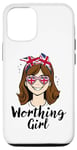 iPhone 14 Pro Worthing Girl, Worthing Women, British Flag UK Case