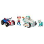 Paw Patrol, Ryder’s Rescue ATV, Toy Vehicle with Collectible Action Figure & Everest’s Snow Plow, Toy Car with Collectible Action Figure, Sustainably Minded Kids’ Toys for Boys & Girls