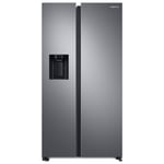 Samsung RS68A8530S9 American Style Fridge Freezer With Ice & Water Non Plumbed - SILVER