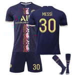 Fotbollssats Fotbollströja Träningströja Messi kids 22(120-130cm)