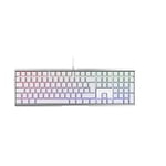 CHERRY MX BOARD 3.0 S, Mechanical Gaming Keyboard with RGB Illumination, German Layout (QWERTZ), Durable Aluminium Frame, MX BROWN Switches, Wired, White