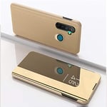 Hülle® Plating Flip Mirror Case for OPPO Realme 5 Pro (Gold)