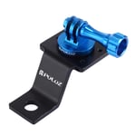 PULUZ Motorcycle Fixed Holder Mount , Aluminum Alloy Moto Mirror/Pinch bolt Mount Clip for GoPro HERO Max 9 8 7 6 5 4 3 Session 3+ 2 ,DJI OSMO Action and Other Action Cameras (Blue)
