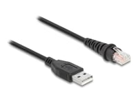 Delock - Nätverkskabel - RJ-50 (hane) till USB (hane) - 2 m - F/UTP (folieöverdraget oskärmat tvinnat par) - svart